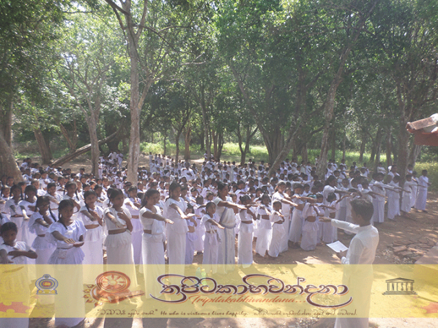 "ත්‍රිපිටකාභිවන්දනා" - ත්‍රිපිටකය පිළිබඳව දහම් පාසල් සිසුන් දැනුවත්කිරීම හා ප්‍රතිඥාව ලබා ගැනීම [ 2019.03.17]