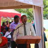 කාර්යාලයීය නව ගොඩනැගිල්ල සඳහා මුල්ගල් තැබීම